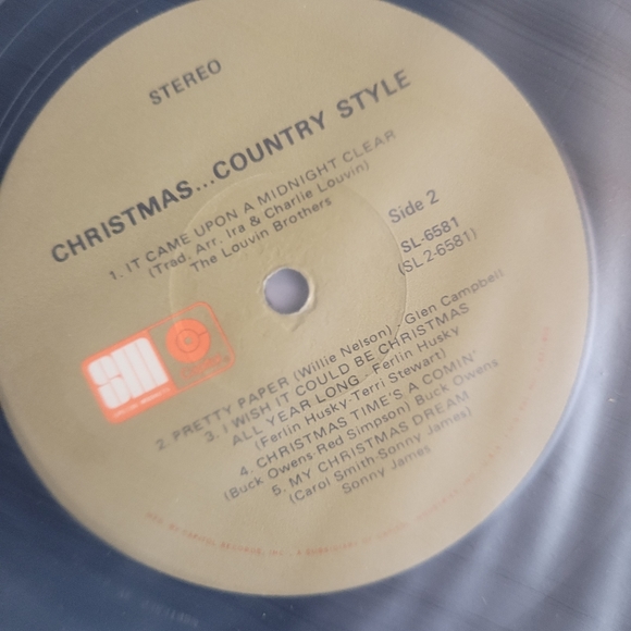 Christmas Country Style Vinyl LP - Various Artists Capitol Records - Picture 4 of 16